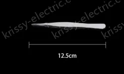 Stainless steel tweezers Straight tip (thick) 12.5cm