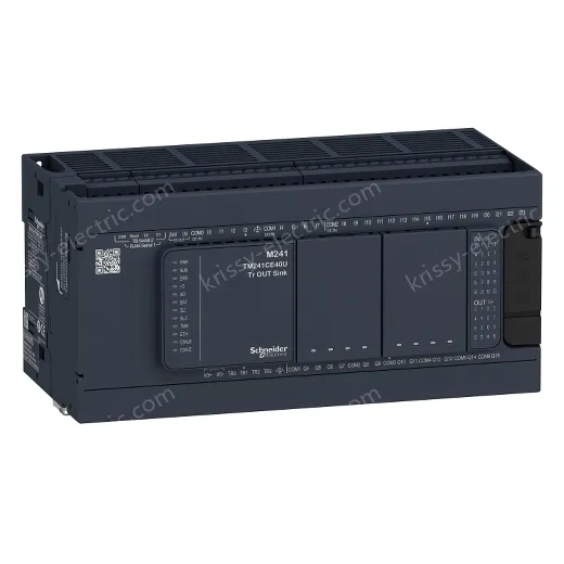TM241C40R logic controller, Modicon M241, 40 IO, relay