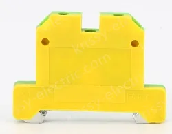 EK4 Grounding Terminals Yellow and Green Grounding Terminals Din Rail Terminals Universal Grounding Plastic Terminals