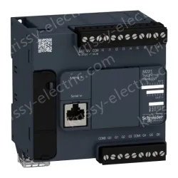 TM221C16R logic controller, Modicon M221, 16 IO, 7 relay outputs, 100&acirc;&euro;&brvbar;240V AC