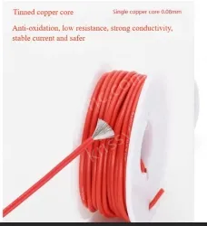 Silicone high temperature cable 28AWG Orange
