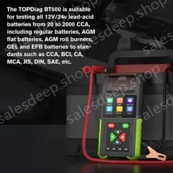 BT500 Multifunctional Battery Analyzer Leakage Relay Load Charging System Start Test