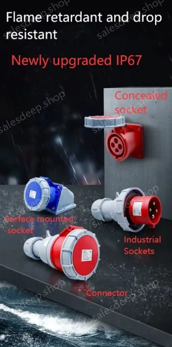 5 pole 63A plug