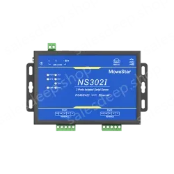 2 Ports RS485/422 Serial to 100M Ethernet Opto-isolated Server