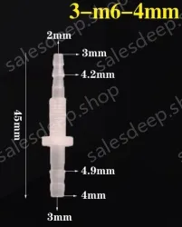 3-M6-4-Feed-through plastic connectors
