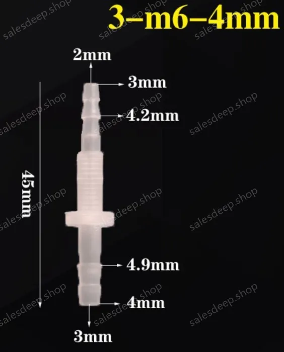 3-M6-4-Feed-through plastic connectors