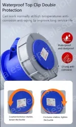 5 pole 63A plug